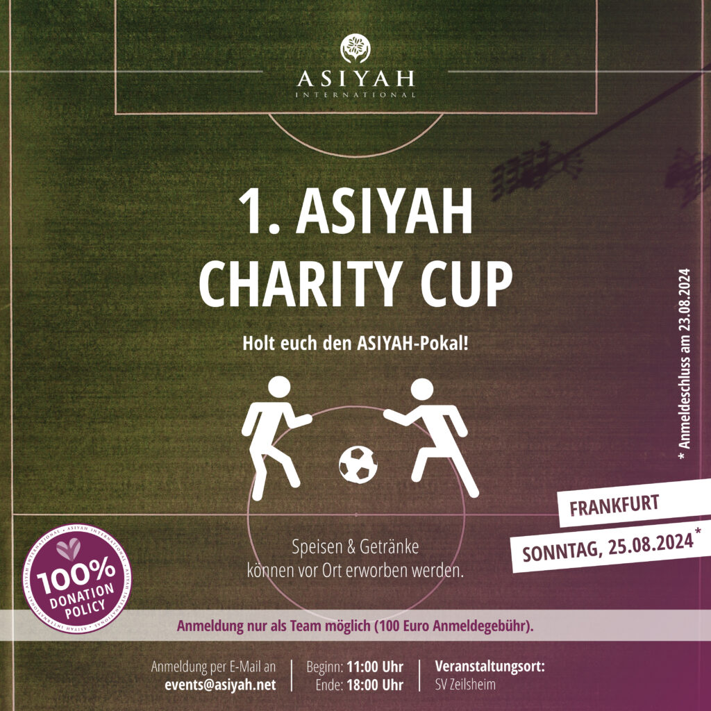 Flyer beschreibt charity Fußball-Cup Event